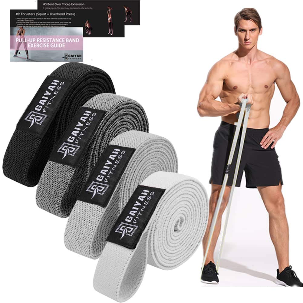 Long Resistance Bands for Working Out Women, Fabric Resistance Band, Stretch Bands for Exercise Bands Resistance Bands Set for Physical Therapy, Elastic Bands for Exercise, Ligas para Hacer Ejercicio
