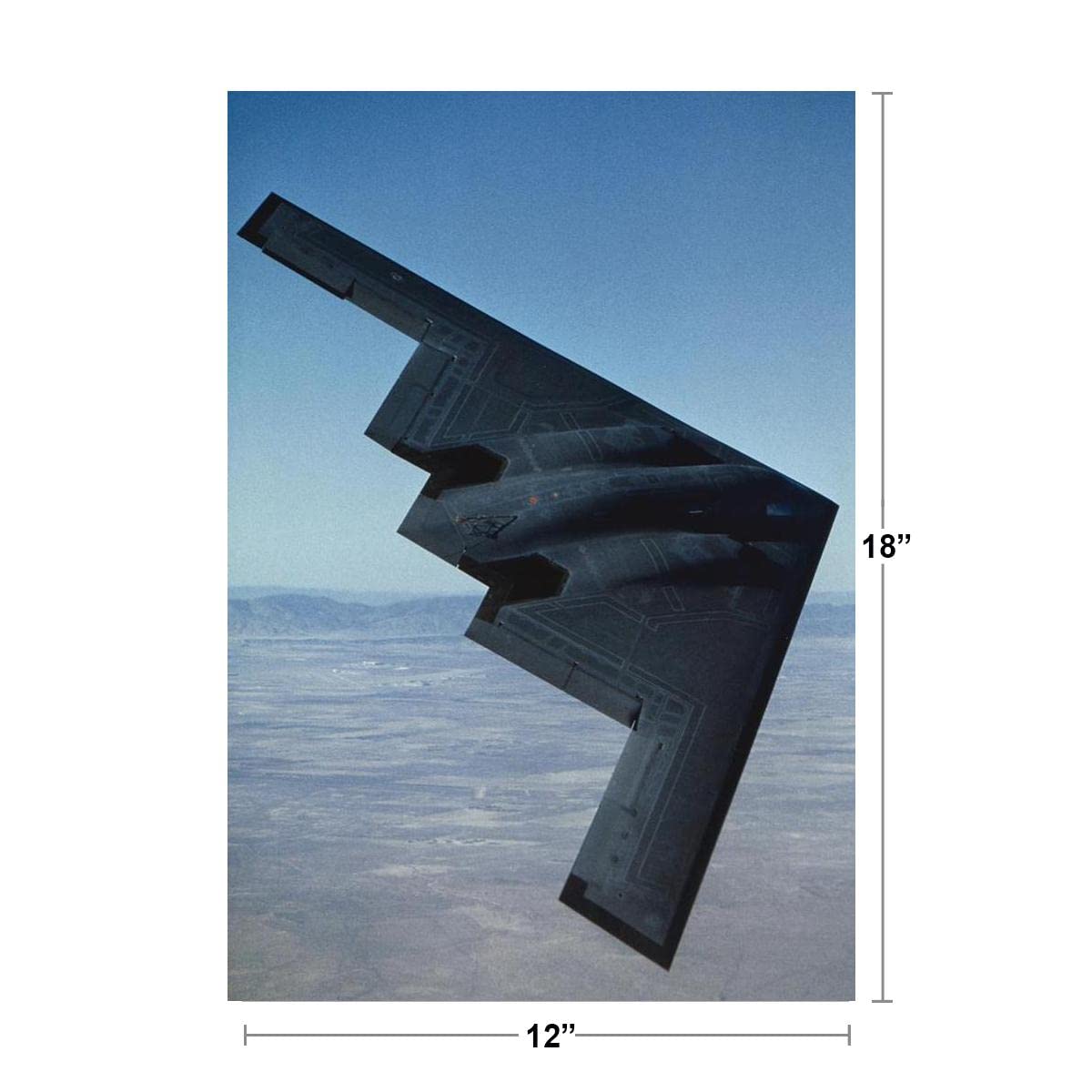 Amazon.co.jp: ノースロップ B2ポスター ステルス爆撃機 飛行中のB-2