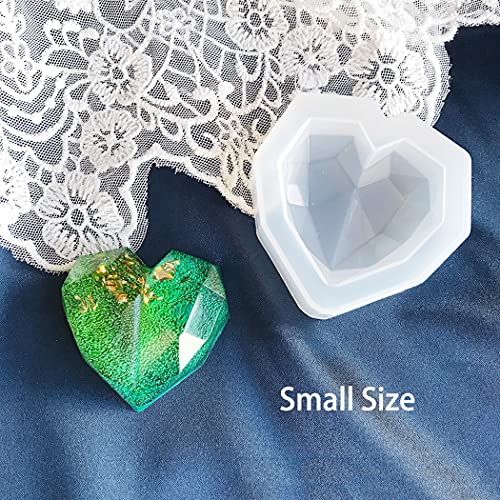 Aabellay - Stampi in resina a forma di cuore, con