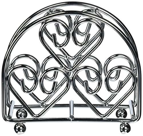 Unwiare® Super Heavy Duty Iron Napkin Holder, Chrome plated, 5.5