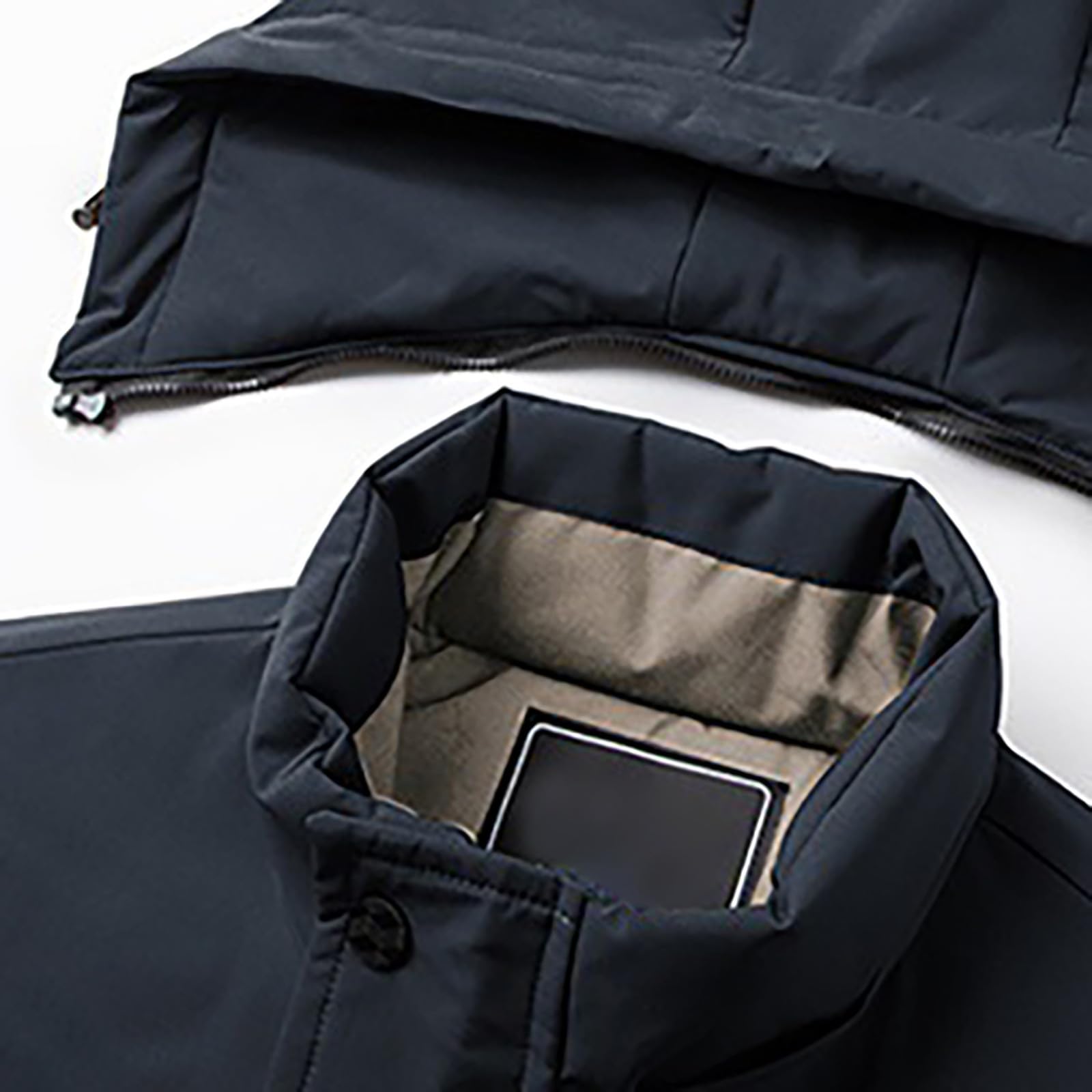 Trenca Hombre Chaqueta Negra Hombre Jacket Men Warm Fashionable Hooded Down Jacket Chaqueta Plumas Plumas Parkas Militares Abrigo Acolchado Negra Abrigos De Invierno Para Cazadora Abrigo De Paño