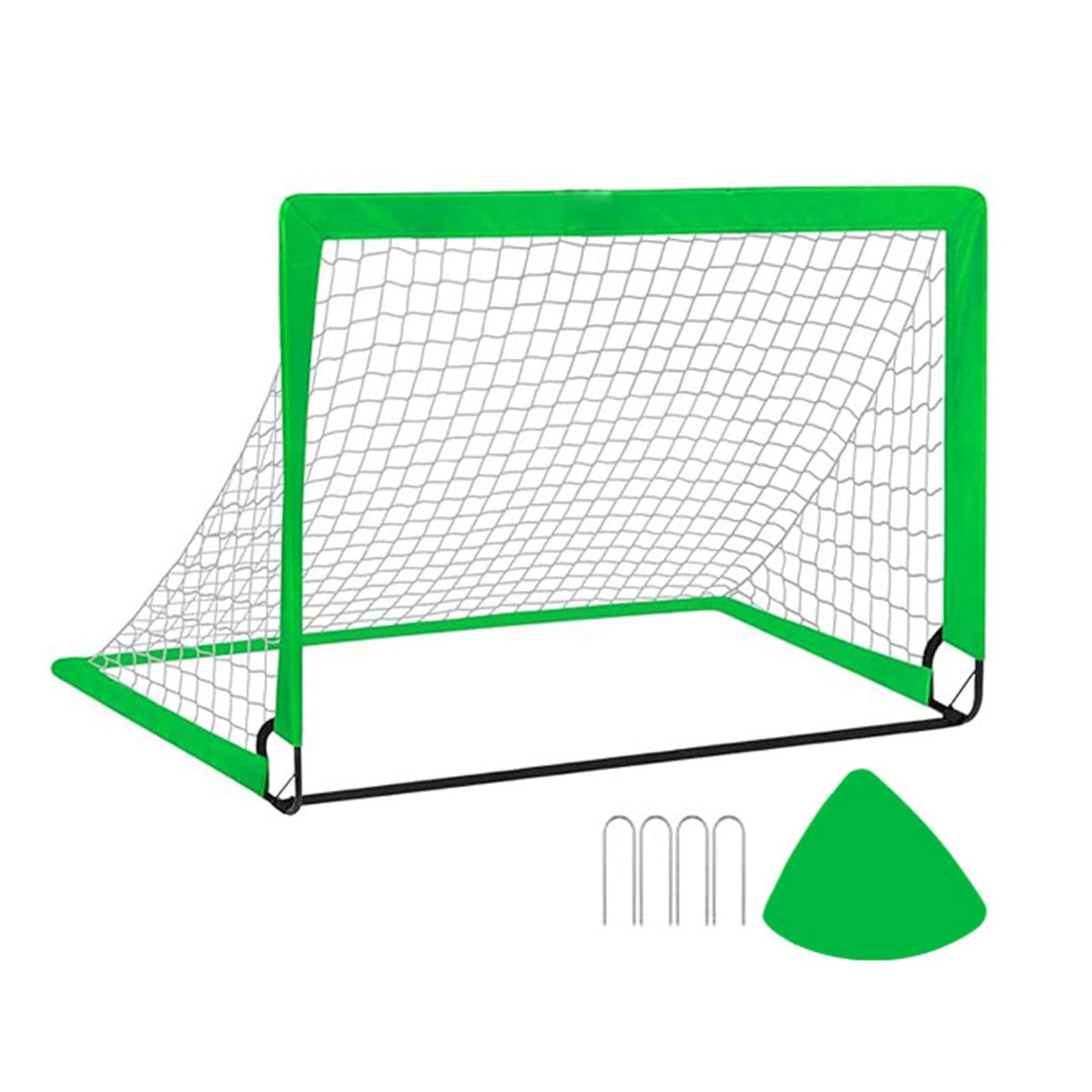 Soccer Goal Net for Kids Compact Football Gate for Park Garden Outdoor Sport Green | Sporting Goods | Team Sports | Soccer | Goals & Nets-image-43
