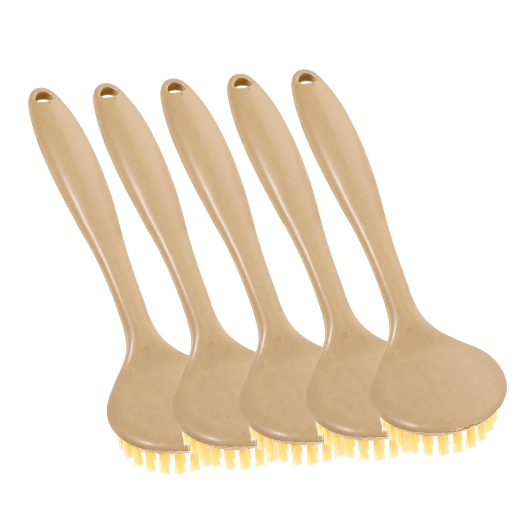 HOODANCOS Ergonomic Non-Slip Handle Dish Scrubber Brush Lightweight Pan Cleaning Brush Household Cleaning Tools