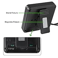 Vista 4 de Termómetro de reptiles y medidor de humedad con sondas y ventosa Termómetro de terrario de reptiles higrómetro Pantalla digital Termómetro