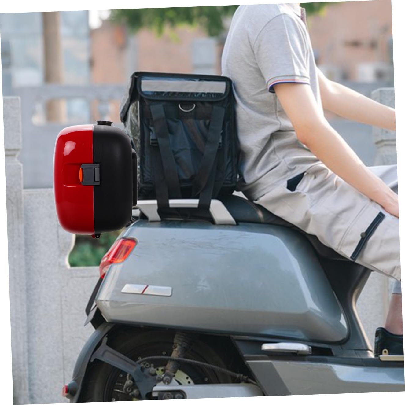 ULTECHNOVO Borsa Posteriore Per Zaino Multifunzionale Per Luggage Storage Accessorio Per Scooter e Biciclette Installazione Facile e Sicura