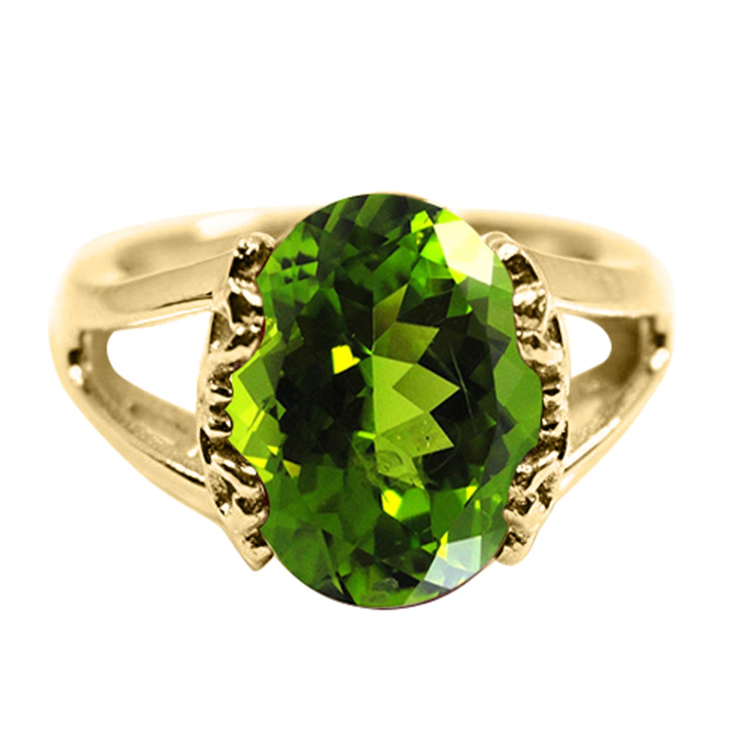 55Carat Choose Your Color Genuine Stone Ring 18K Gold Plated Oval Handmade Jewellery for Gift Sizes 4-13