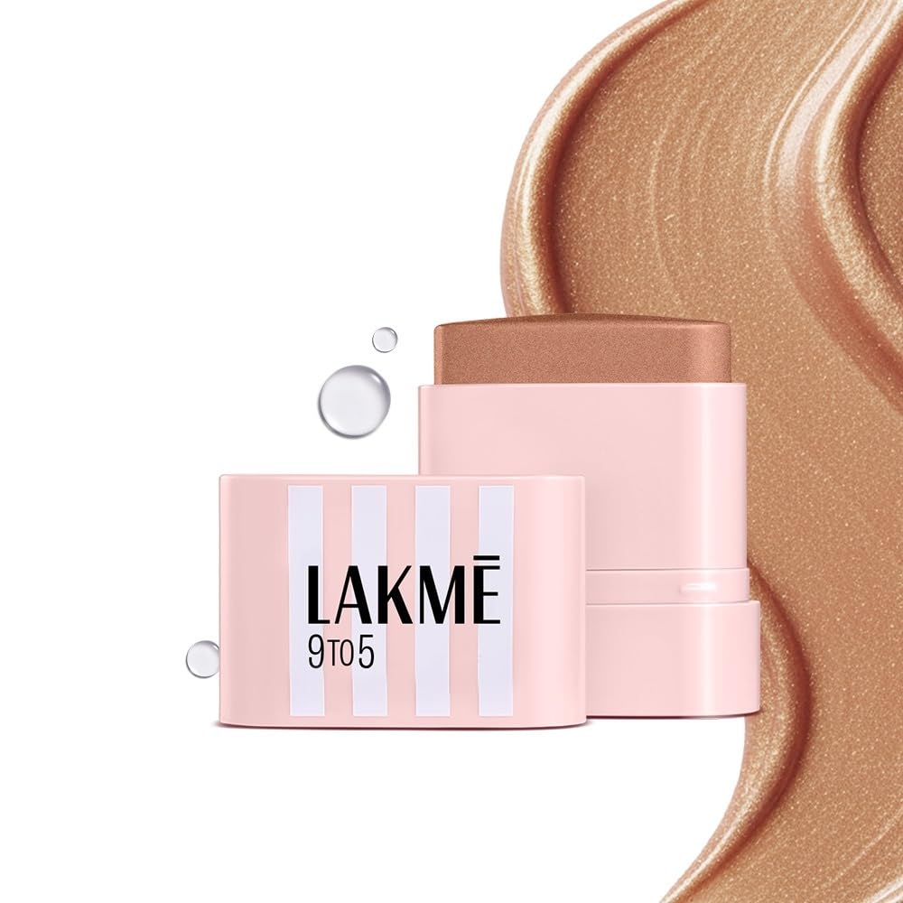 Lakme 9to5 Hya Beach Edit SPF Highlighter Golden Getaway, Creamy Texture, Travel Friendly, 8.6g-picture-37