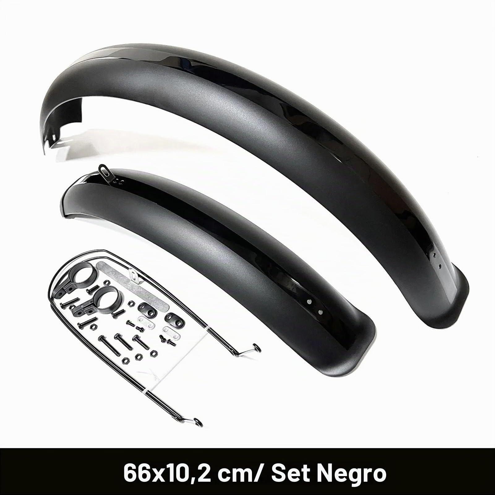 Guardabarros Bicicleta Guardabarros for bicicleta de 24/26/20" x 4,0 pulgadas, juego de guardabarros for neumáticos anchos, plegables, for nieve, bicicletas eléctricas, accesorios for ciclismo de mont