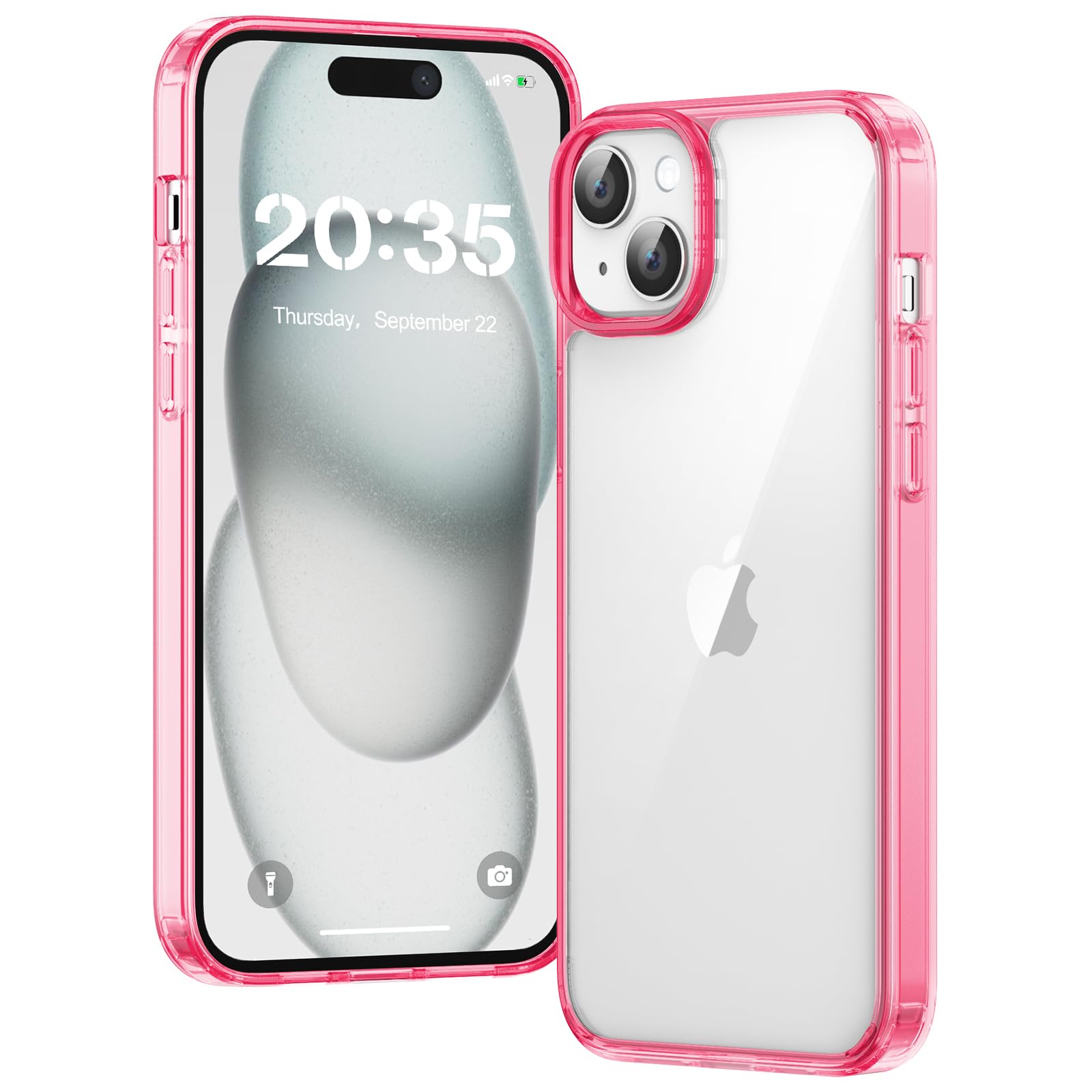 Clear Case for iPhone 15, Ultra Thin, Shockproof TPU Cover, Anti-Yellowing, Crystal Clear, Phone Case for Apple iPhone 15 - Clear — view 536