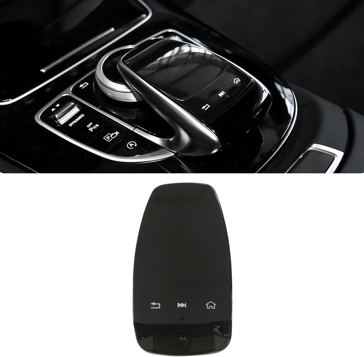 for Mercedes Benz Multimedia Mouse Touch Pad Cover,Car Controller Mouse Touchpad Protect Cover for C S GLC GLS GLE E Class W205 W253 W166 W213 W222 (Model B)
