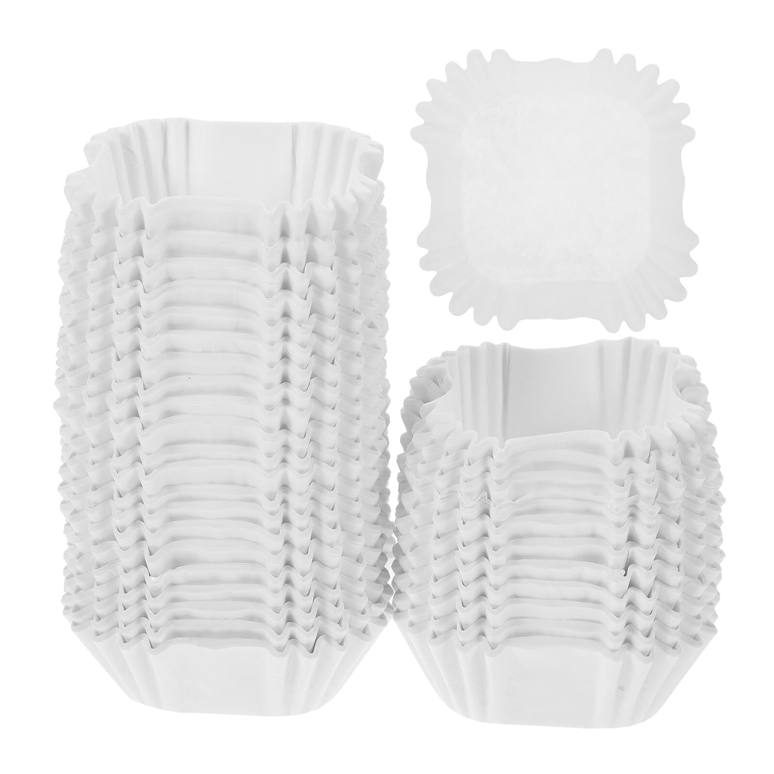 3000 Cápsulas de Papel Cuadradas para Cupcakes y Muffins Moldes Antiadherentes Resistentes para Hornear Color Ideales para Repostería Casera y Comercial
