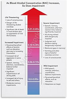 Blood Alcohol Content Chart Poster (2) Canvas Painting Wall Art 24x36inch(60x90cm) Unframe-style