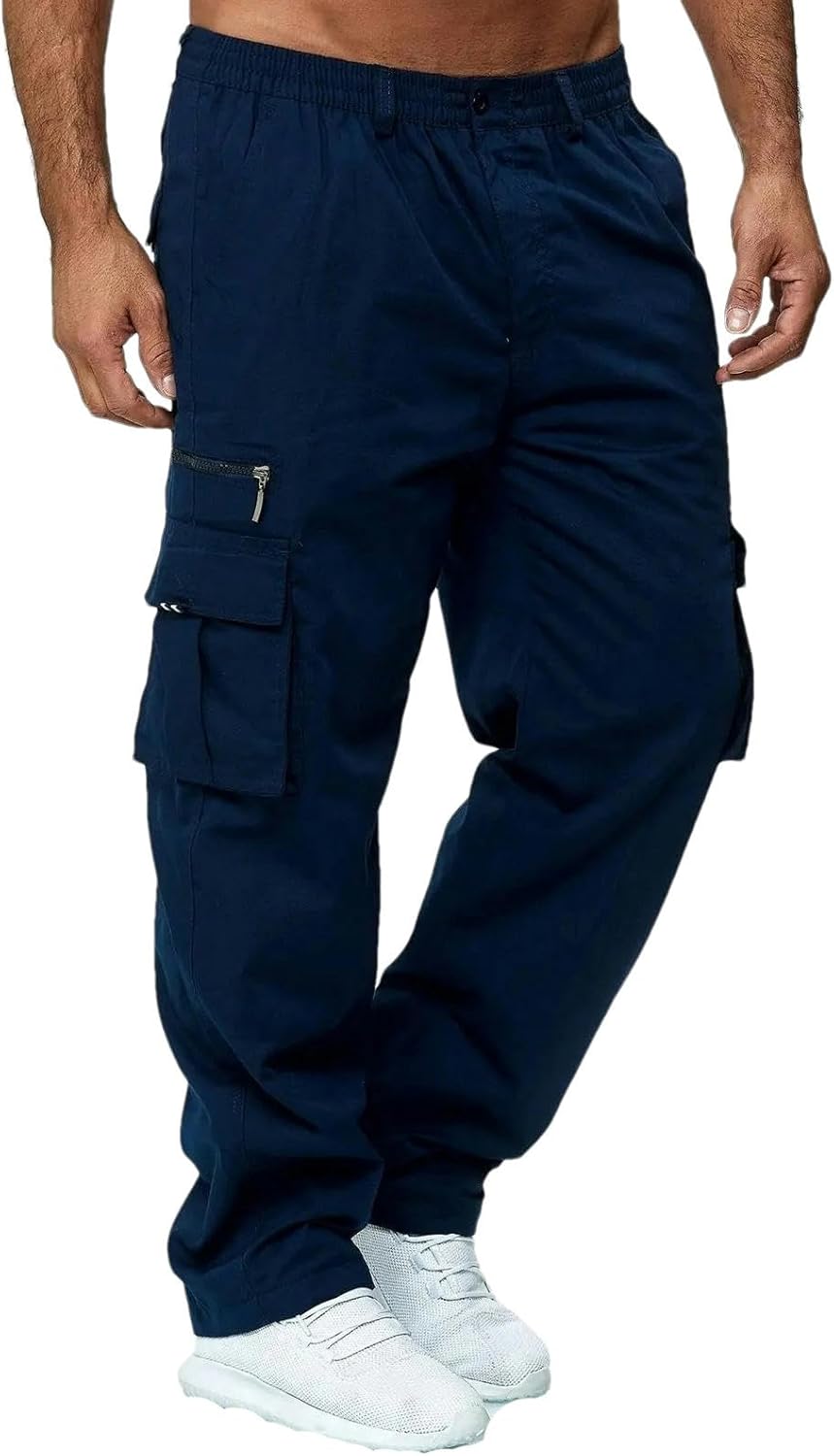 Men's Cargo Pants Mens Casual Multi Pockets Military Tactical Pants Men Outwear Army Straight Winter Trousers