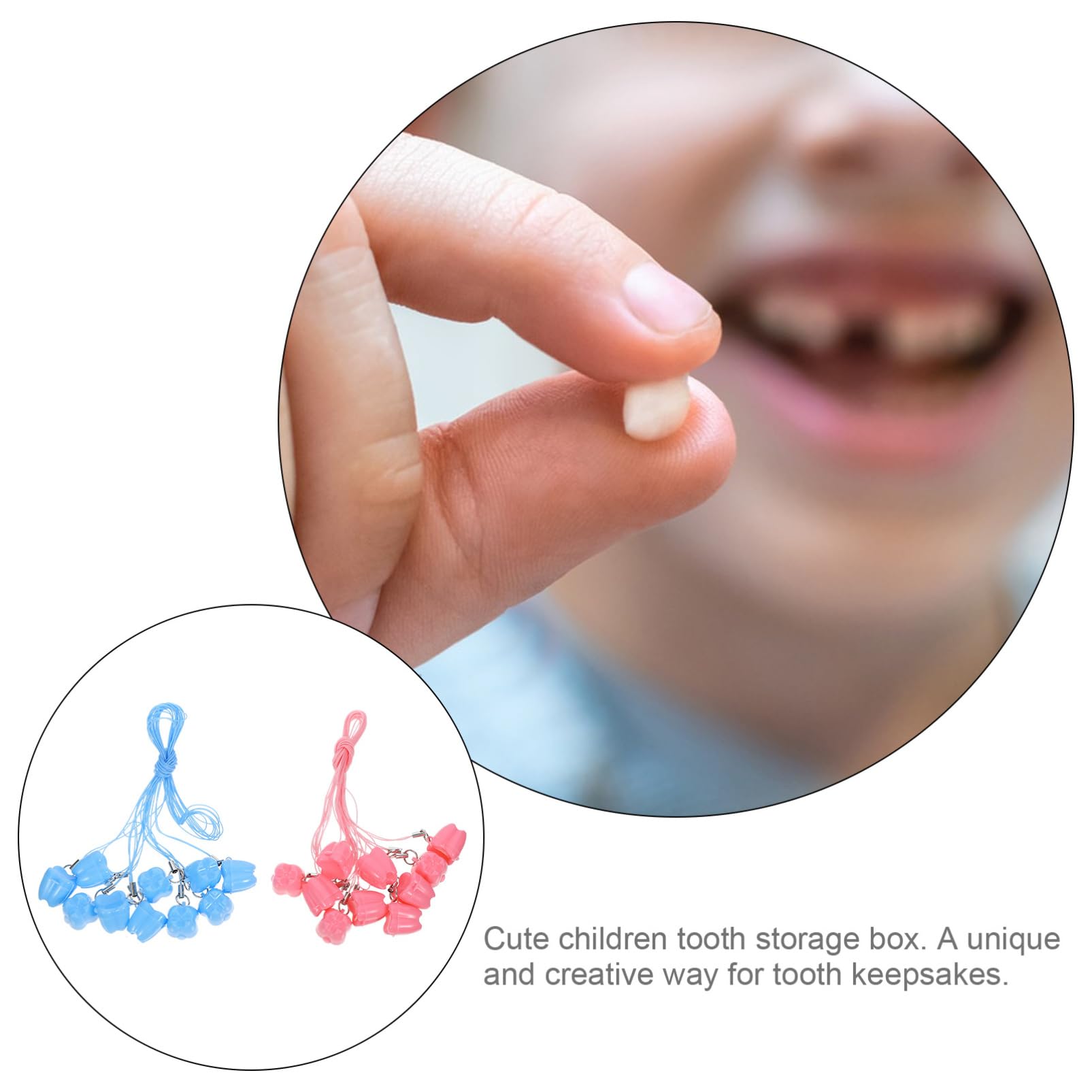 BESTonZON 100piezas Caja De Recuerdos Para Dientes De Leche Almacenamiento De Dientes Para Niño Niña Estuche Para Guardar De Niño Niña Para Fiestas y Ocasiones Especiales