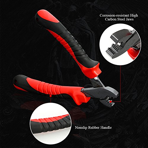 Alicate de pesca, Andoer Alicate de crimpagem de pesca para linha de pesca Mangas de barril Tesoura