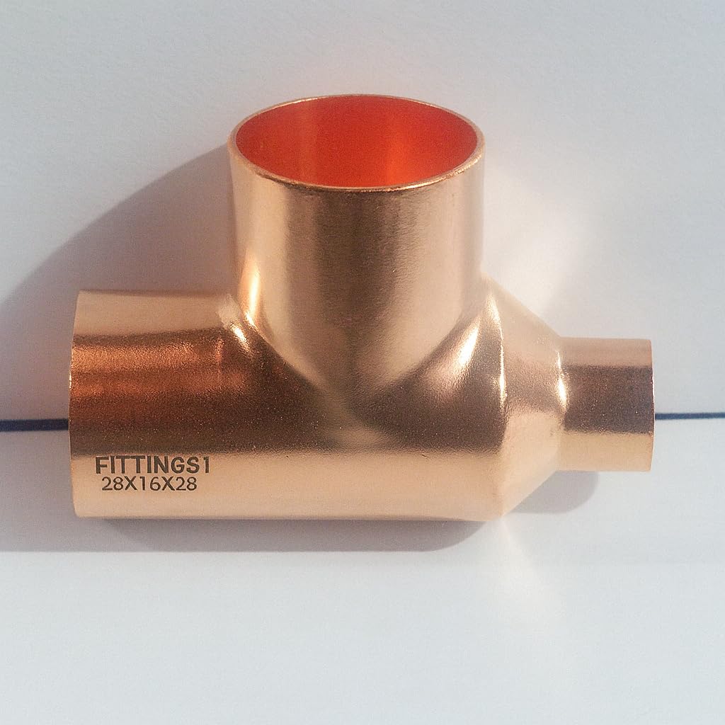 Xcel Home Copper Westco 28Mm X 15Mm X 28Mm Reducing Tee Ef26 - Pipe Branch Fitting