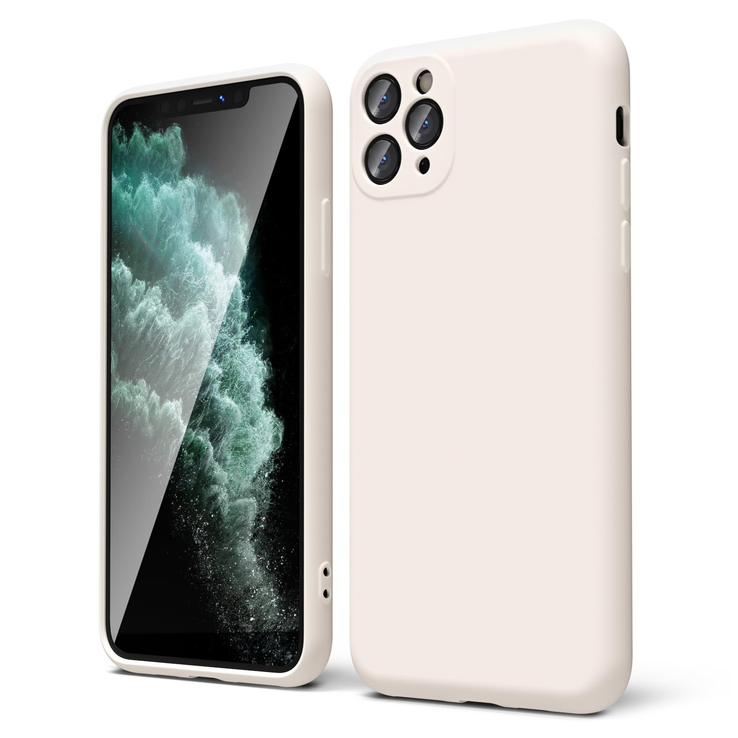 oakxco for iPhone 16 Pro Max Case Liquid Silicone, Soft Rubber Gel Elegant Aesthetic Basic Simple Cover, Cute Thin Slim TPU Matte Solid Color Plain Smooth Case for Women Girl, Light Pink — view 1129