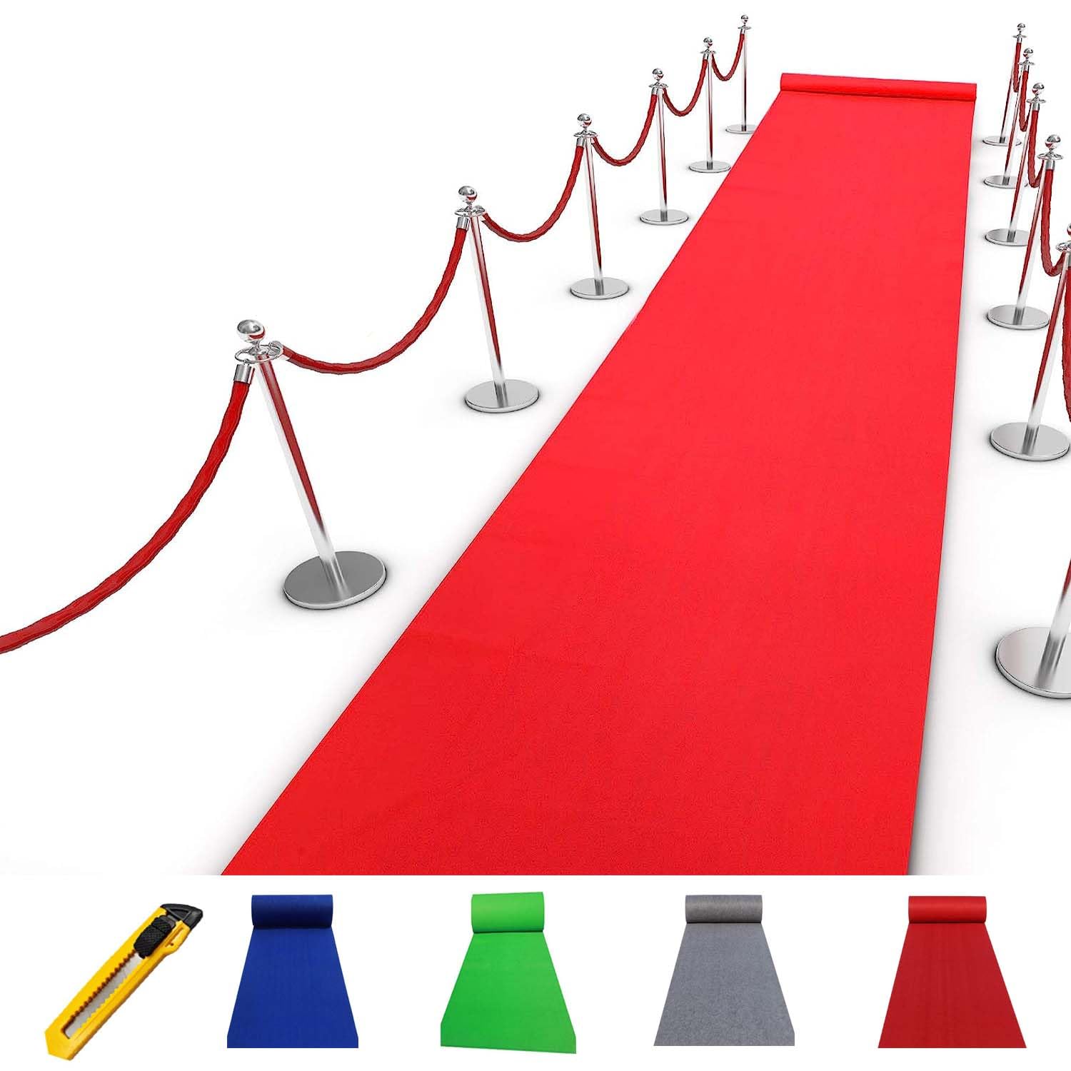 UR LITTLE SHOP Non Woven Carpets 6 Feet Width X 20 Feet Length_RED Color_for Weddings_Party_Functions_Events_Hotels_Office_Home_Exhibition_Stage Decorations with 1 Cutter PR4 (B0CB3NDFH8) Amazon Price History, Amazon Price Tracker