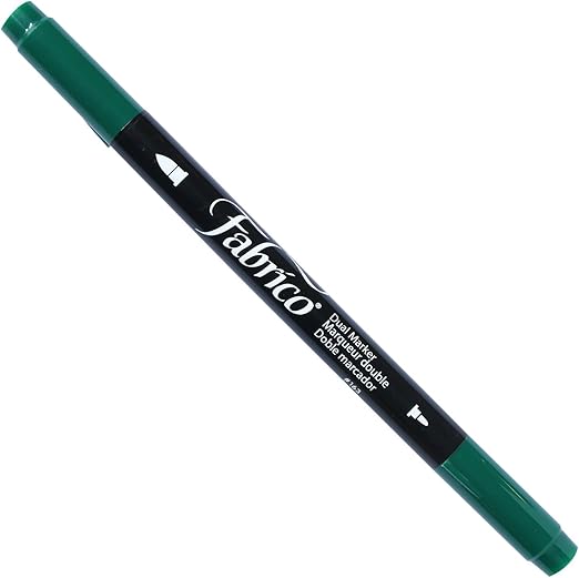 Tsukineko Dual-Ended Fabrico Marker Color-Fast, Color-Fastest Green