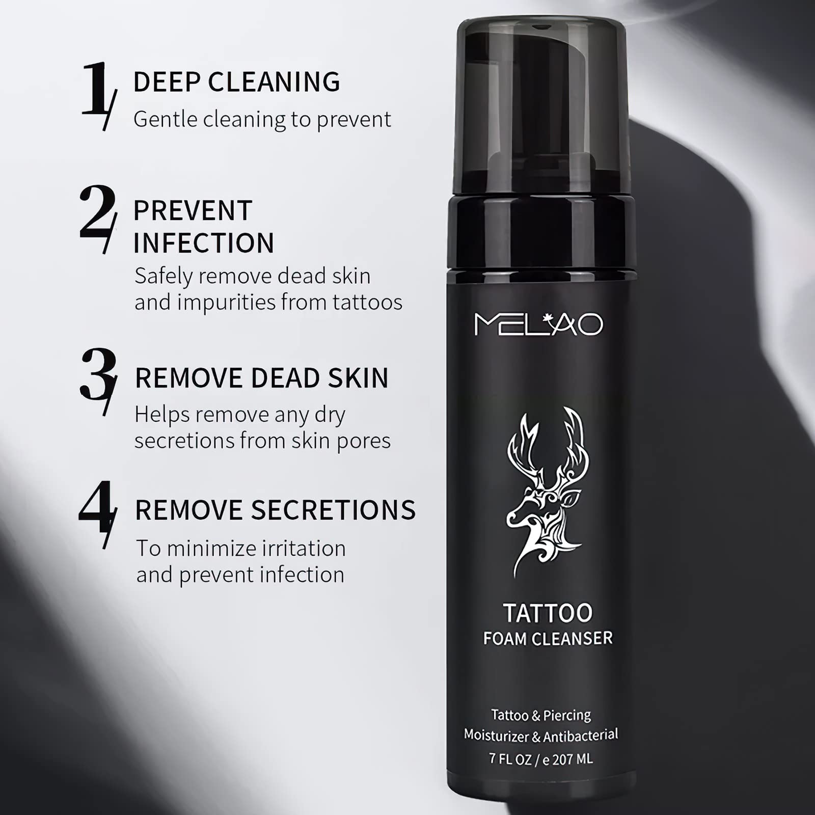 Tattoo Foam Cleaning Mousse Tattoo Cream Moisture - Image 2