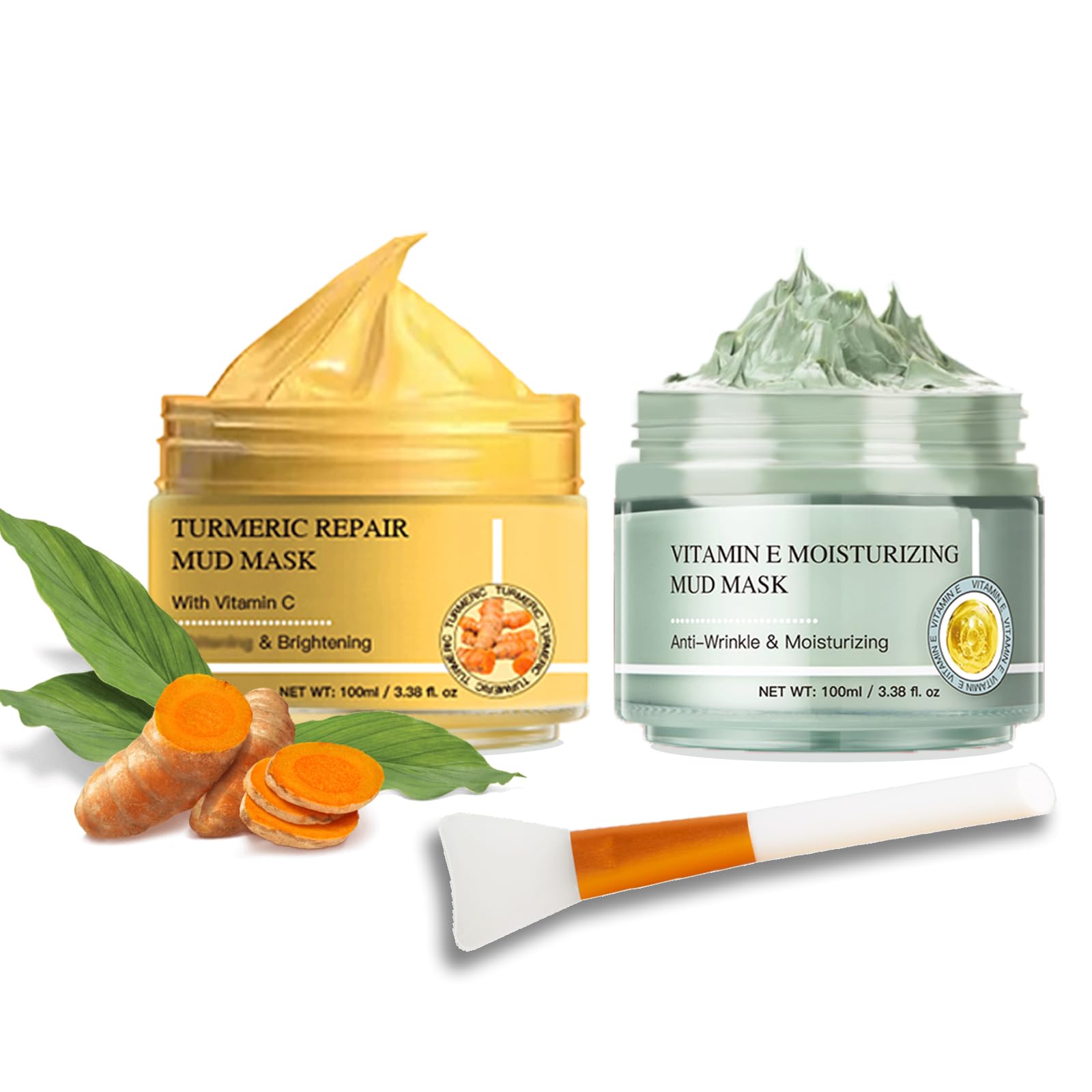 Amazon.com : OKADY 2-in-1 Clay Facial Mask Set | Vitamin E