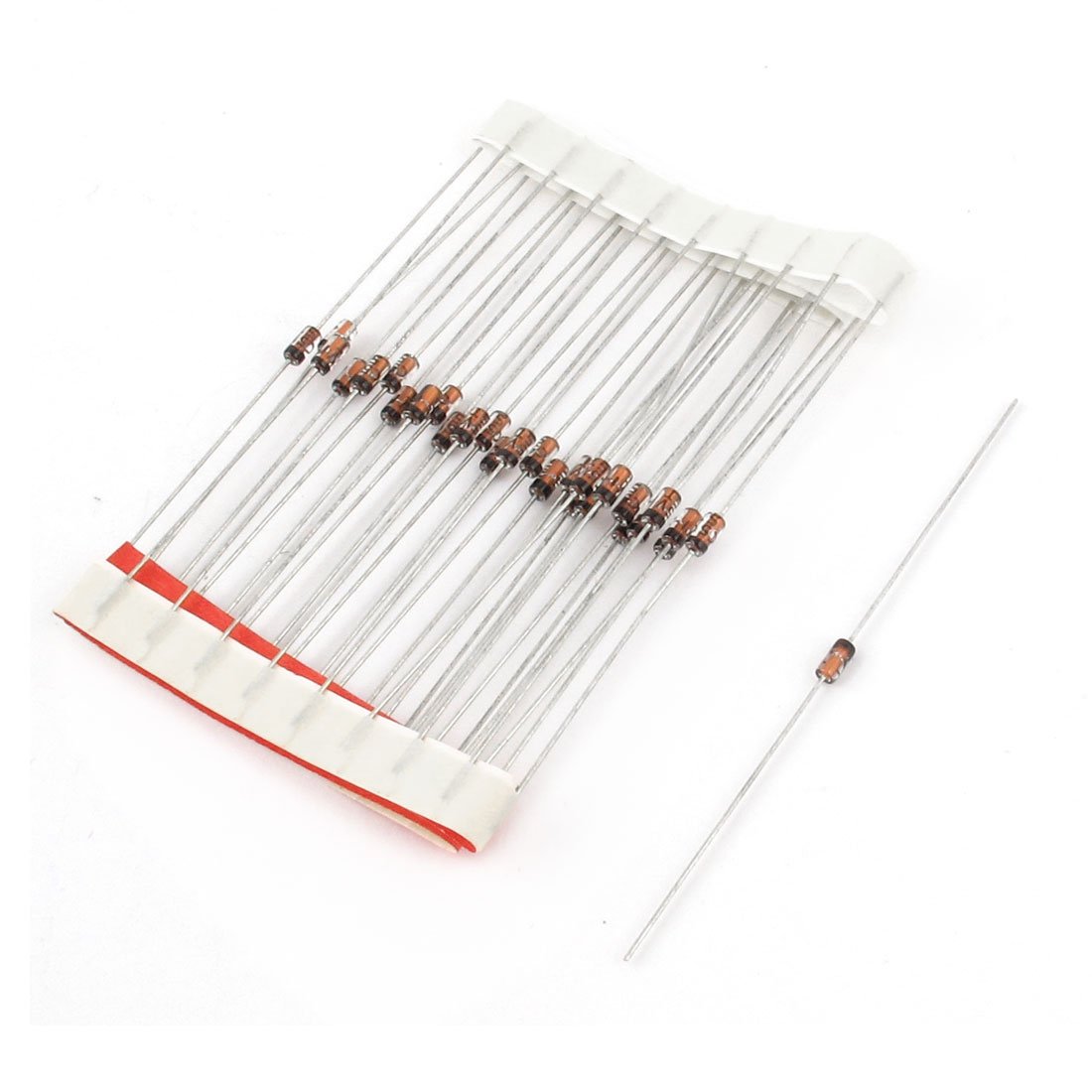 KOKYLEZN 30pcs BZX55-C5V1 Diodes 1/2W 0.5W 5.1V 5mA DO-35 axia-l Lead Schottky Diodes Zener Diode