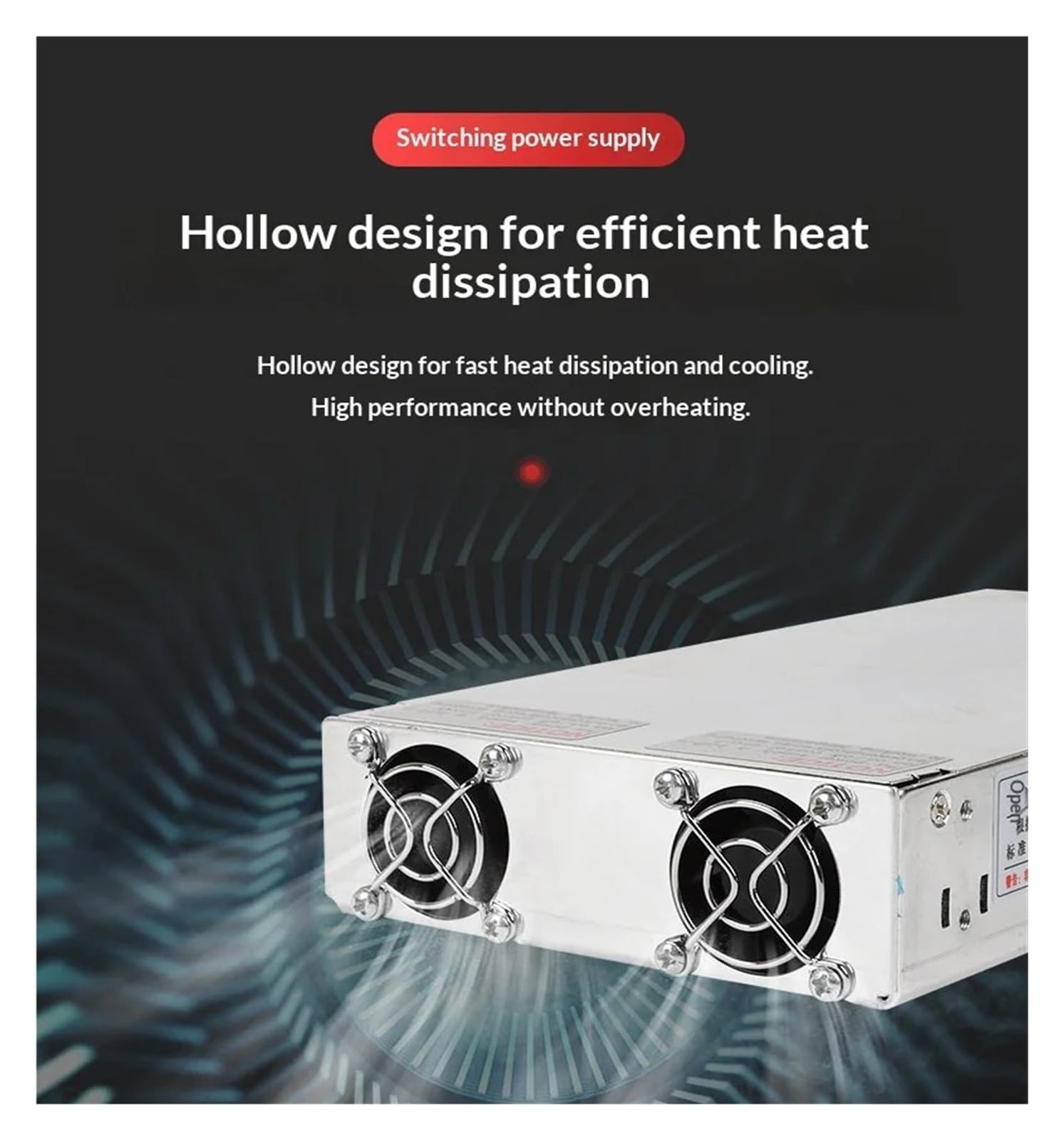 Zasilacz impulsowy o mocy 2 kW z PFC AC-DC 0–12 V do 220 V