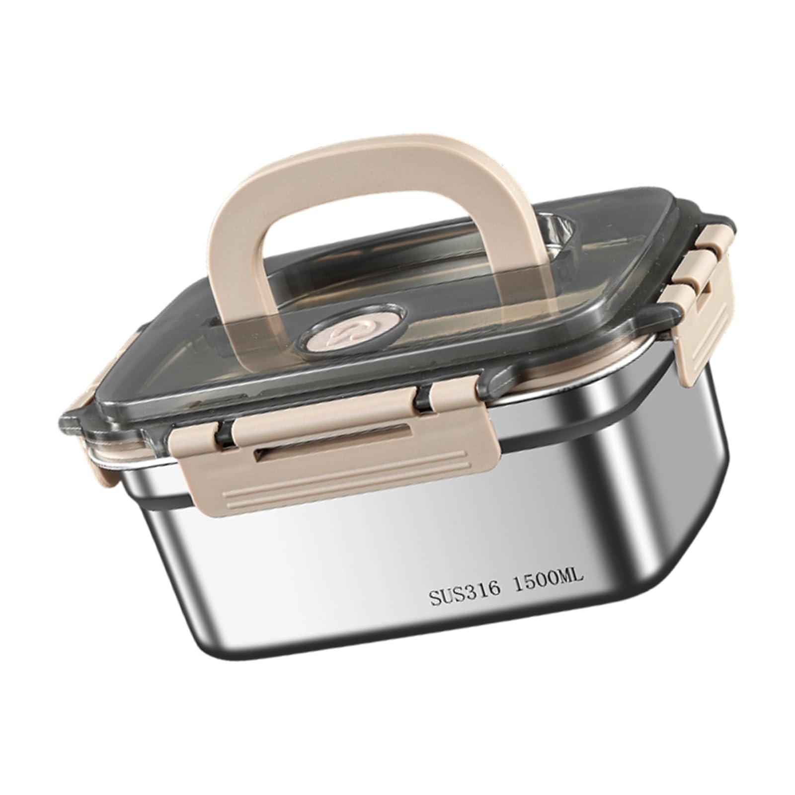 Qusinfc Stainless Steel Food Storage Container Box with Leak Proof Lid and Handle for Lunch Meal Preps and Fridge Organization Dishwasher Safe