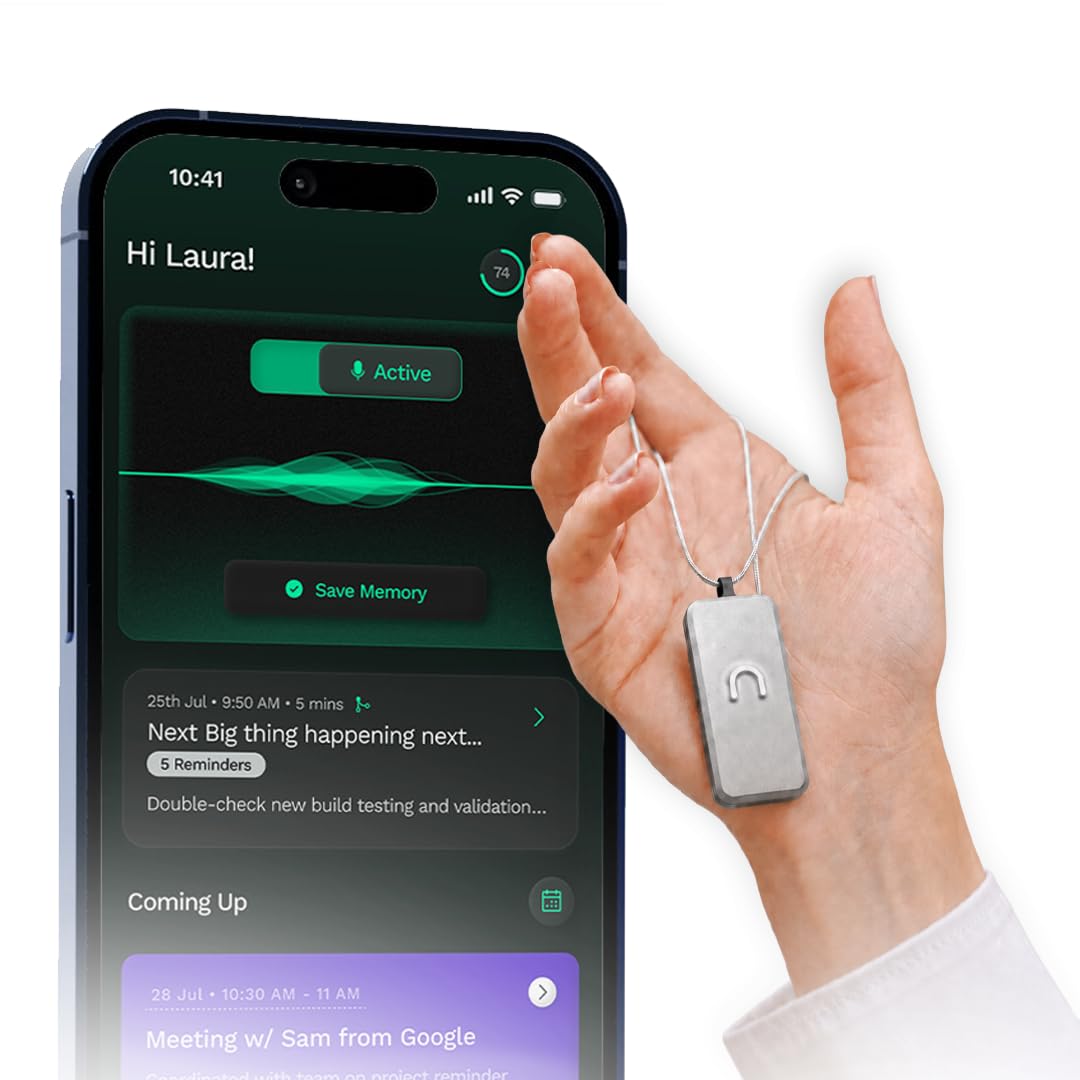 Neo 1 Smart Conversation Tracker | Infinite Memory Assistant | Emotion Analysis Device | Context Driven Insights Tool | Personalized Communication Support - Silver-image-38