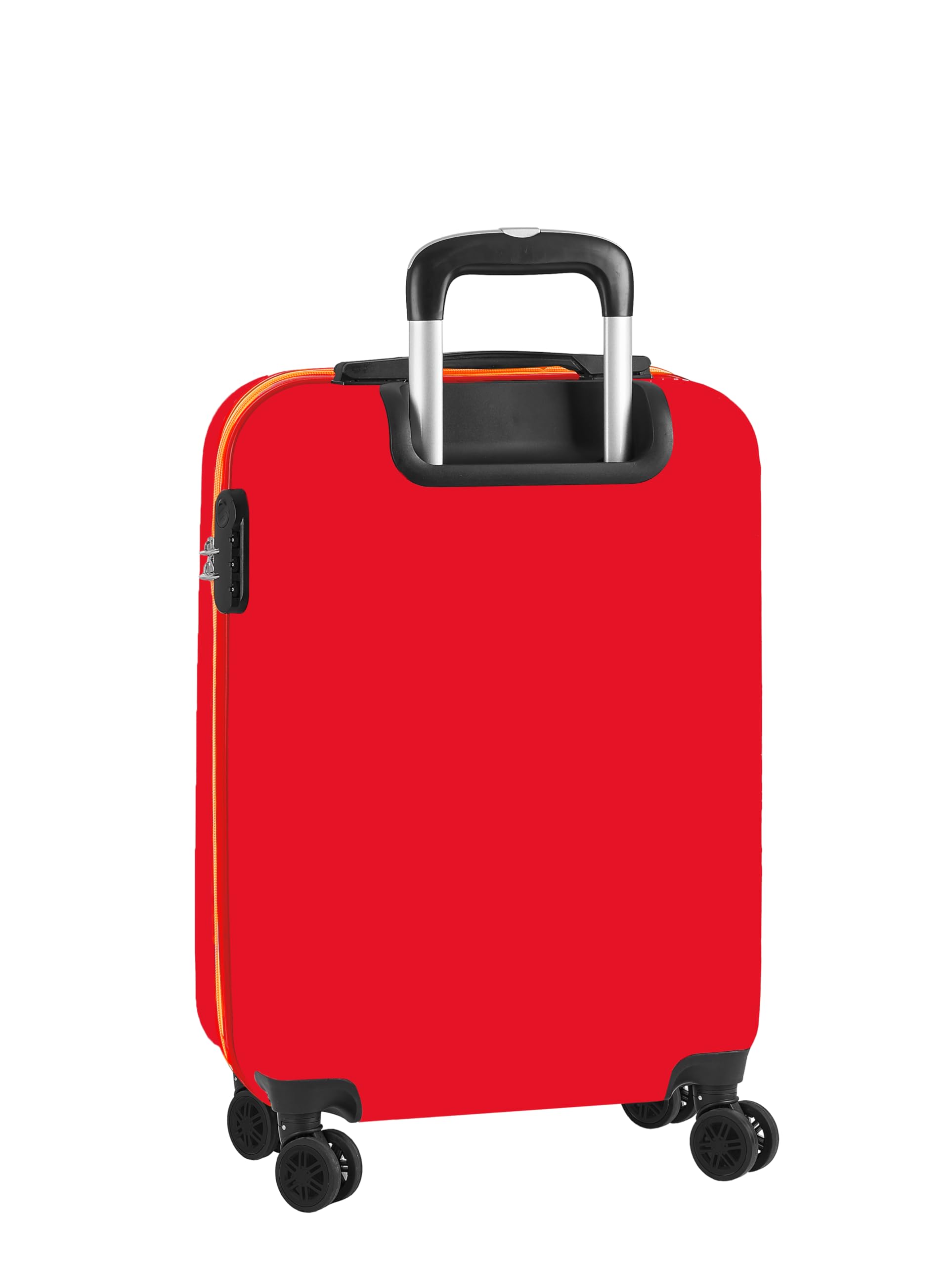 SELECCIÓN ESPAÑOLA DE FÚTBOL - Trolley de Cabina 20 Pulgadas, Maleta con Ruedas, Candado de Seguridad, Maleta Ligera, 34.5x20x55 cm