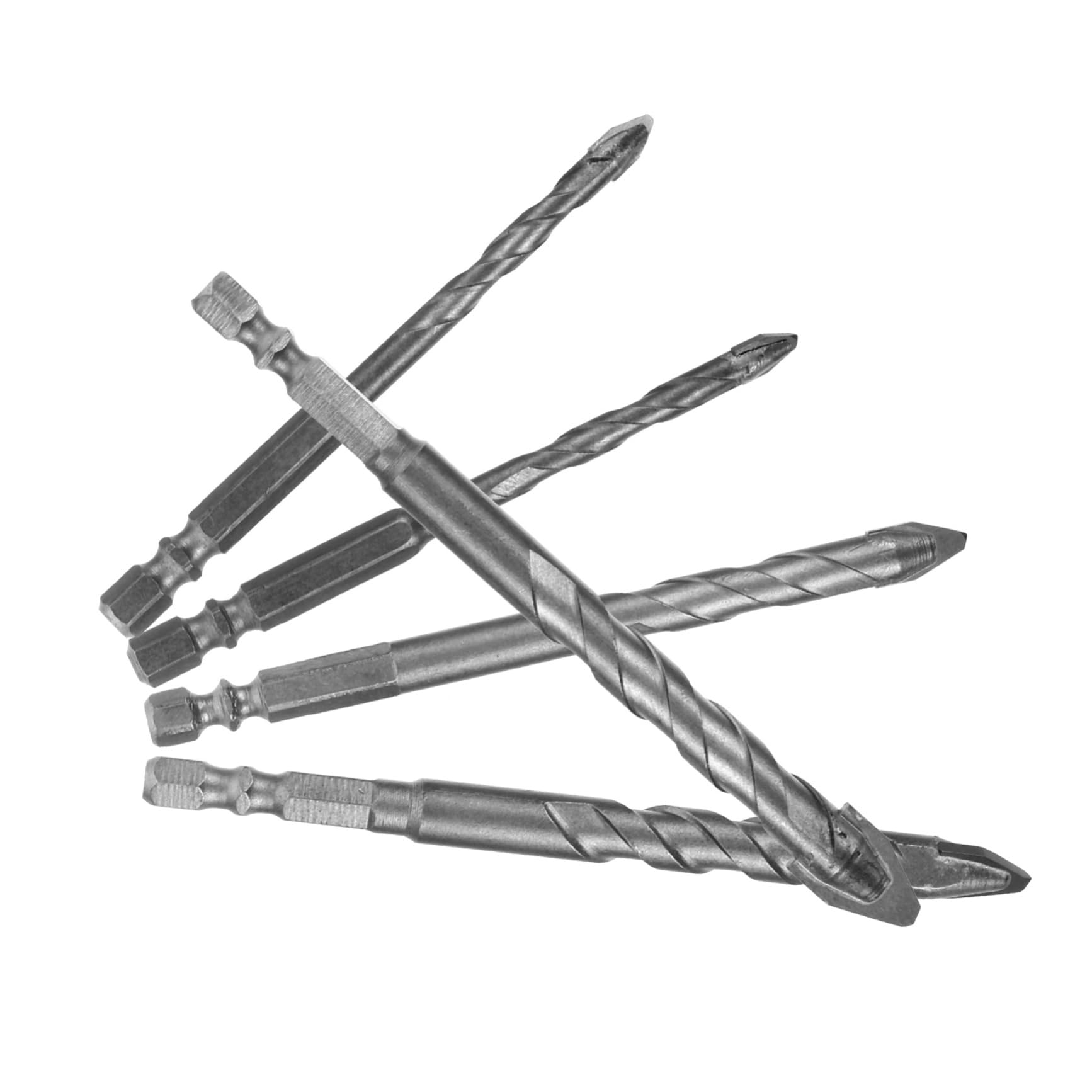 Uonlytech 15piezas Brocas Excéntricas Para Concreto y Cerámica Brocas Metálicas De Alta Dureza Accesorios Para Taladro De Pared Para y Profesionales