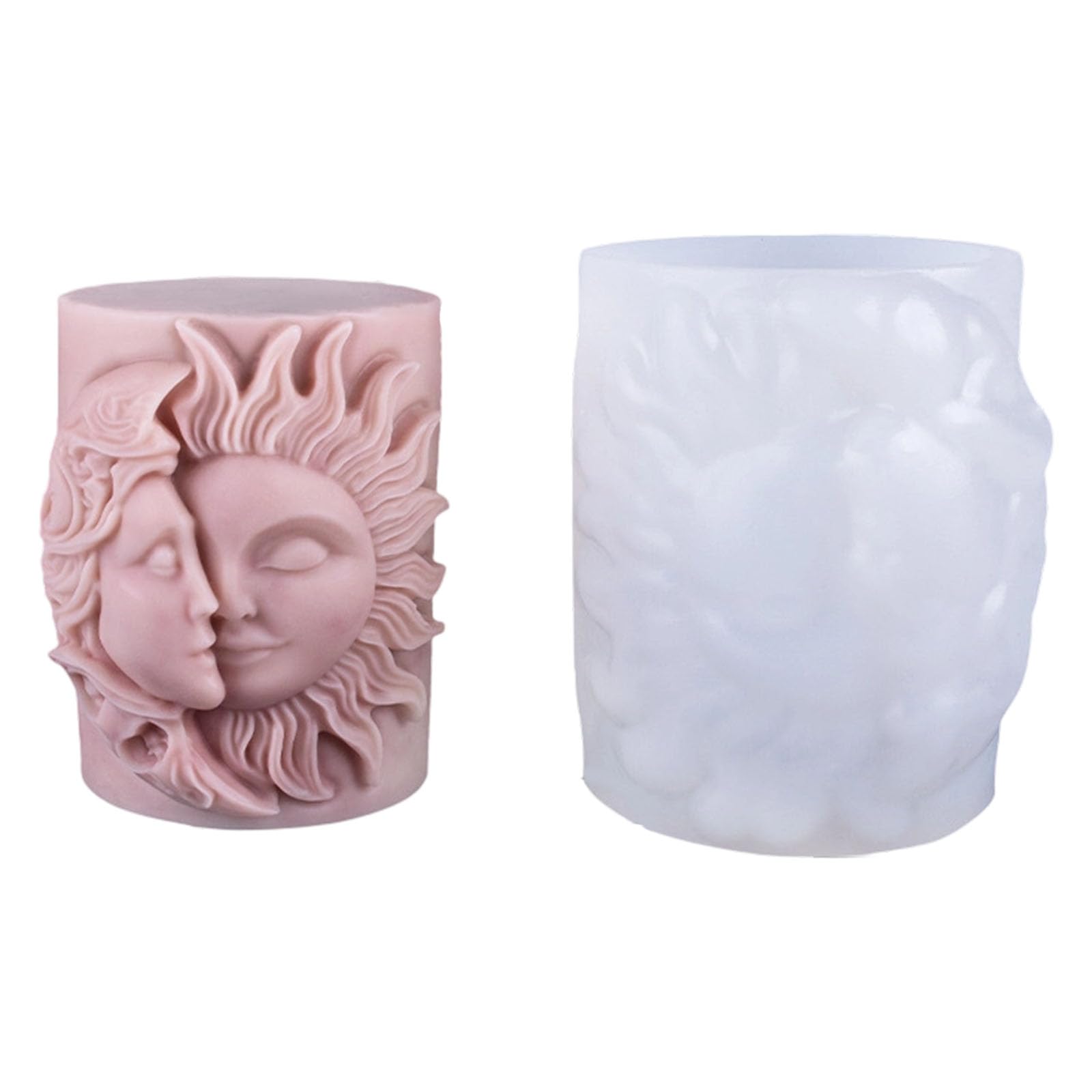 Tsophreniq Gj064 Embossed Lady Molds Cylinder Silicone Molds For Epoxy Resin Making Soap Gypsum Silicone Food Grade
