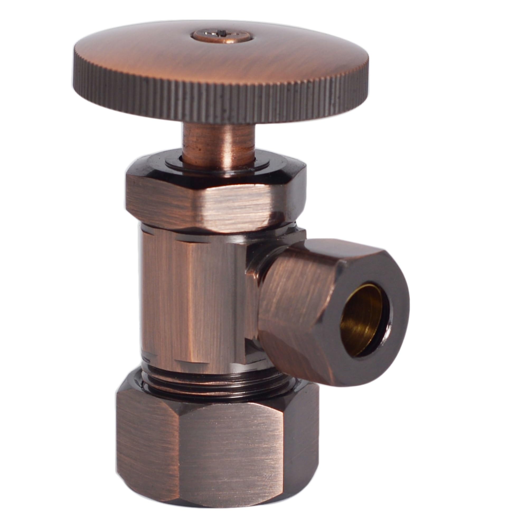 Vanne d'arrêt d'angle Westbrass D105-20-11, stop fuite plomberie cuivre antique x20