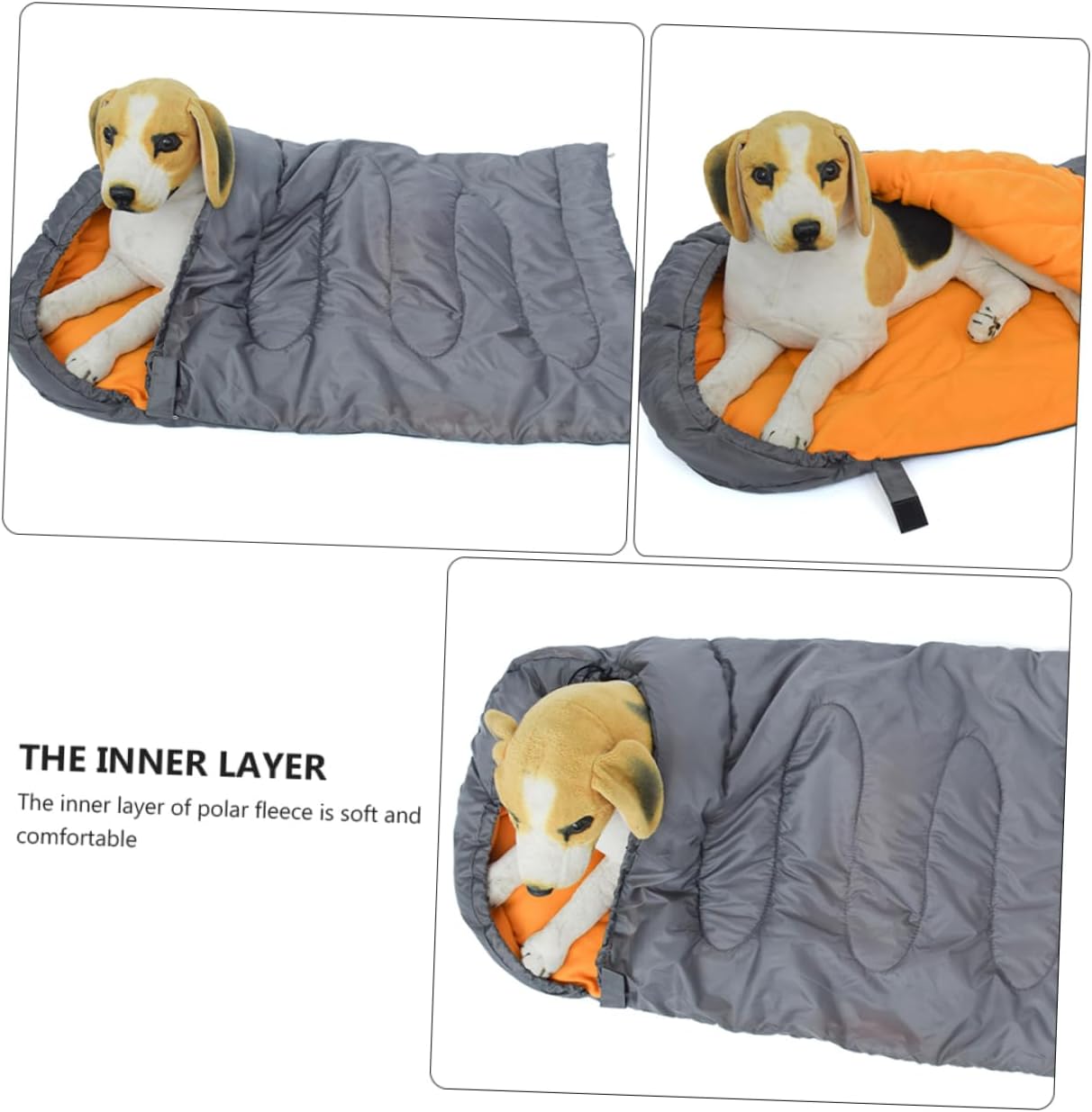 VANZACK Dog Bed Pet Thermal Sleeping Bag Warm Fleece Portable Dog Blanket for Outdoor Travel