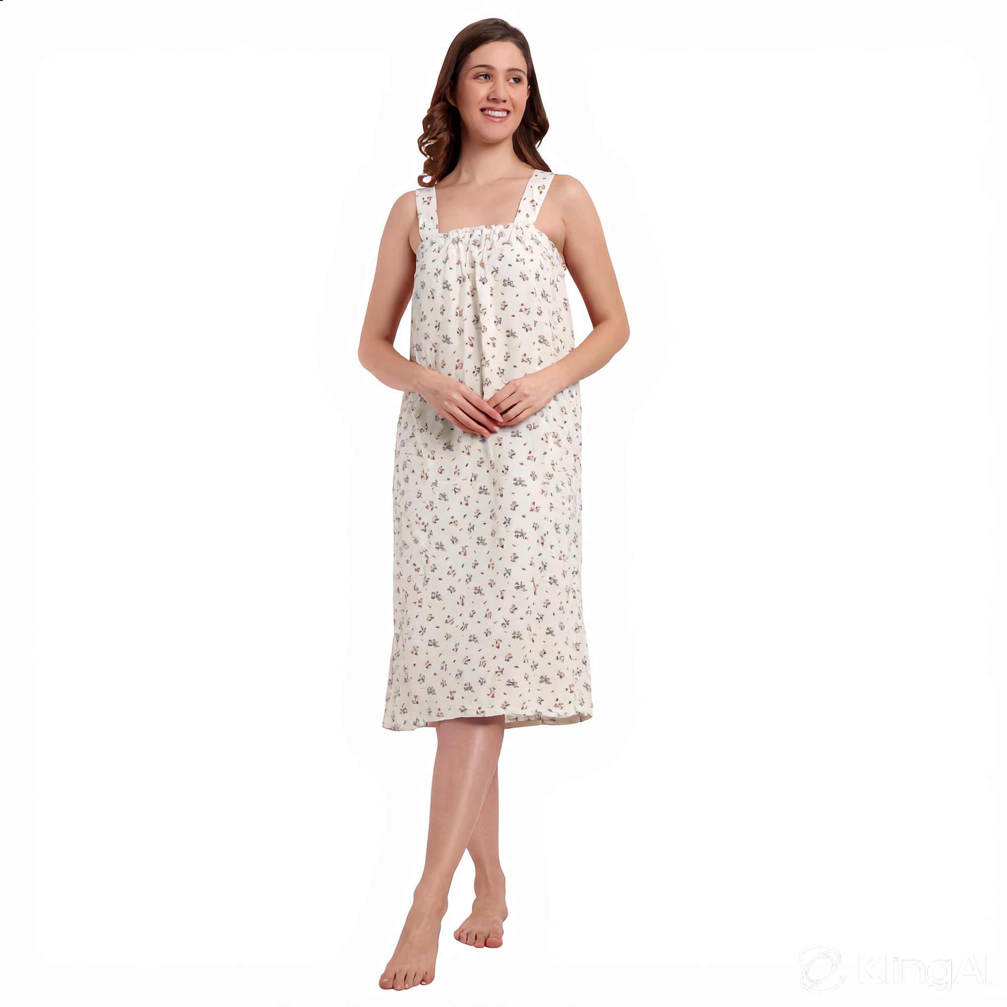 DREAMWEAVERS Ladies Multipurpose Gowns, Facial Gowns, Night Gowns, Made of Floral Printed Export Japanese Satan No Wrinkle no Colour Fading, Elastic on top to fit Free Sizes-image-21