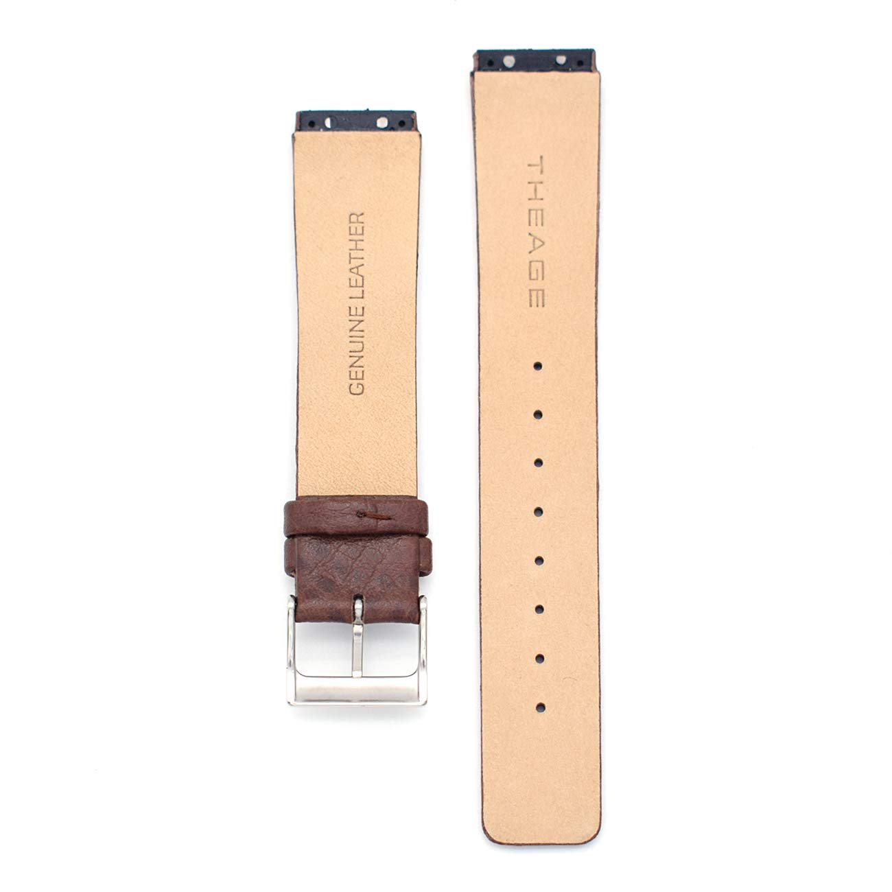 Genuine Leather Watch Strap Replacement for Skagen - 433LGL1, 433LSL1, 433LSLC (brown-1)