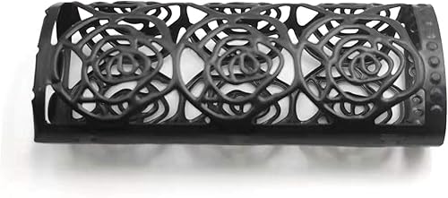 Miniatura 32 de Funda de metal para encendedor BIC J6 (diseño hueco para encendedor BIC de tamaño completo (floral negro hueco) Floral Hollow-negro,Floral