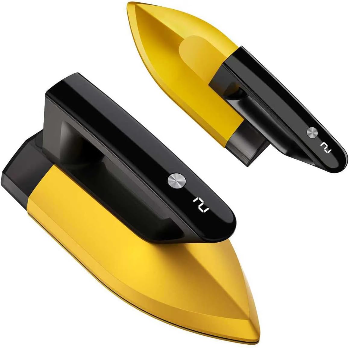 G11 Easy Steam Compact Iron for Clothes, 1200W Lightweight Portable Iron, Brings Fresh Innovation to the Ironing, Professional Home Pressing & Quick Vertical Steaming, Auto Shut-Off Safety（yellow)