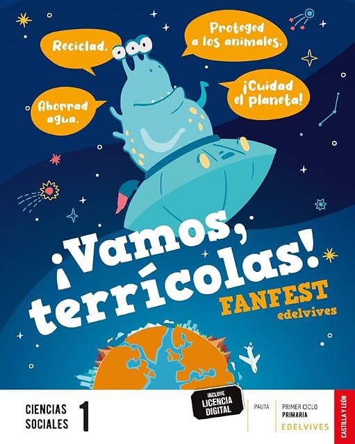 Portada de Ciencias Sociales 1º Educacion Primaria Proyecto Fanfest Pauta Castill