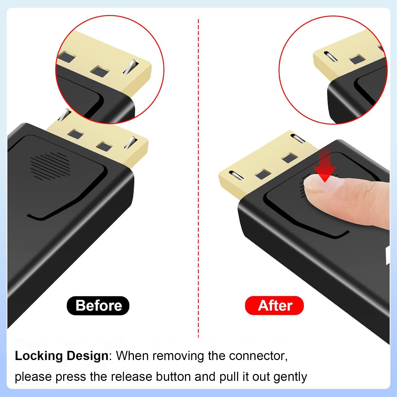 Adapter wyświetlacza 4K na HDMI, jednokierunkowy DP na HDMI 4K 60Hz/2K 60Hz/1080P @120Hz, adapter Displayport na HDMI, kompatybilny z Dell, HDTV, projektorem, monitorem, AMD, GPU, NVIDIA