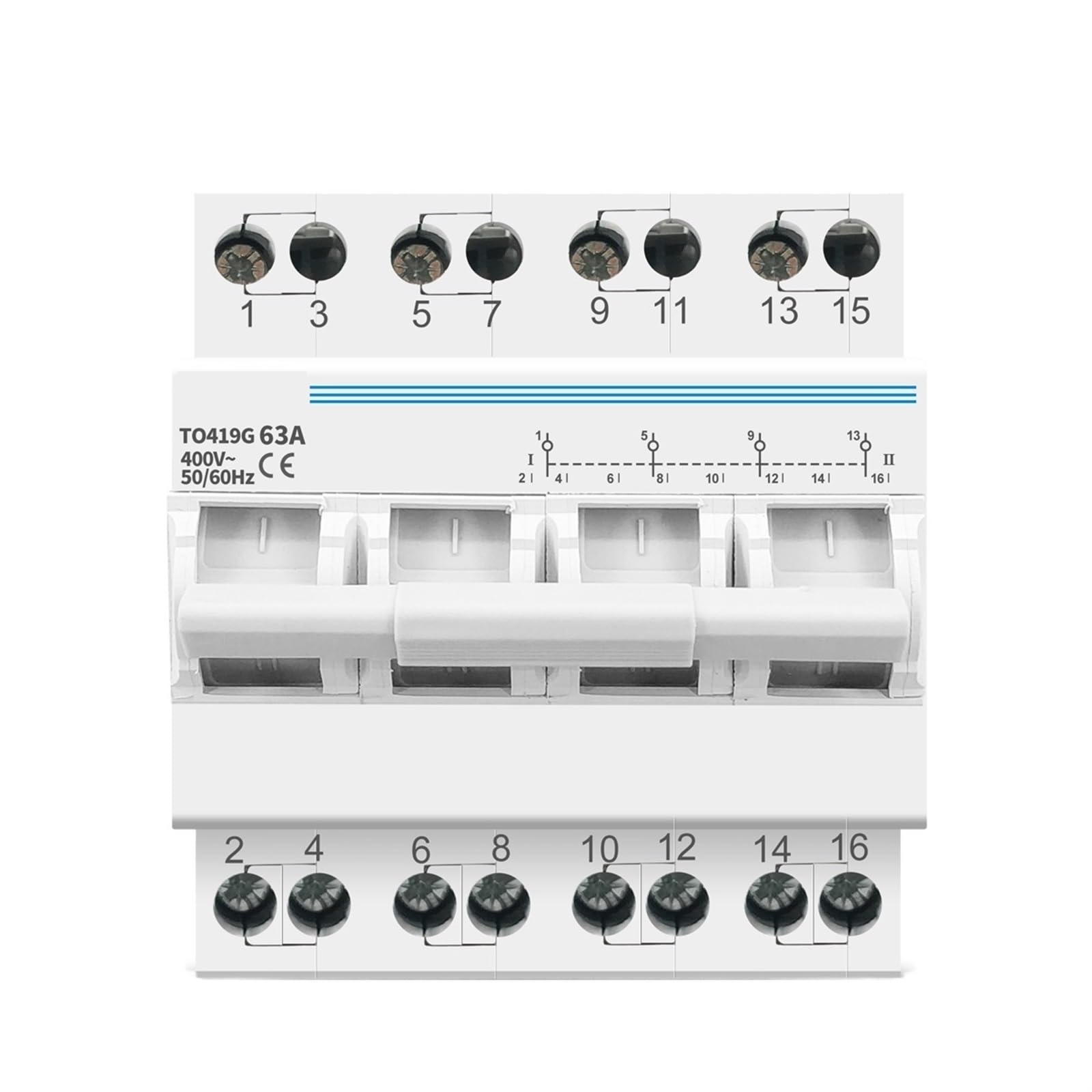 YFHGULBTK 4P 63A MTS Dual Power Manual Transfer Isolating Switch Interlock Circuit Breaker(40A)