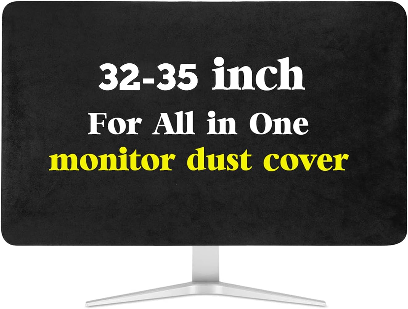 Monitor Dust Cover Compatible with iMac for All in One 32-35 inch Computer Anti-Static Dustproof LCD Panel Case Computer Screen Protective Sleeve Desktop and TV Black