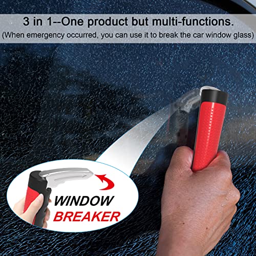 Haydyson Multifunction Car Handle Assist for Elderly and Handicapped, 3 in 1 Automotive Door Assist Handle, Seatbelt Cutter, Window Breaker, Car Door Handle for Seniors, Red - Thumbnail 4