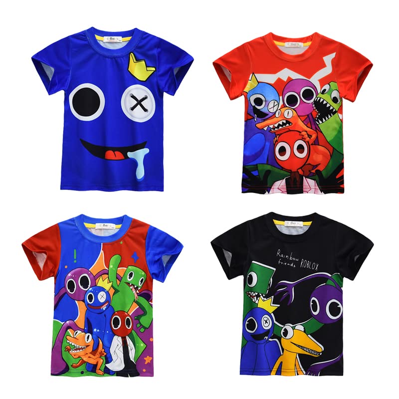 Amazon.co.jp: レインボーフレンズ 子供 Tシャツ キッズ 綿 丸首 半袖  