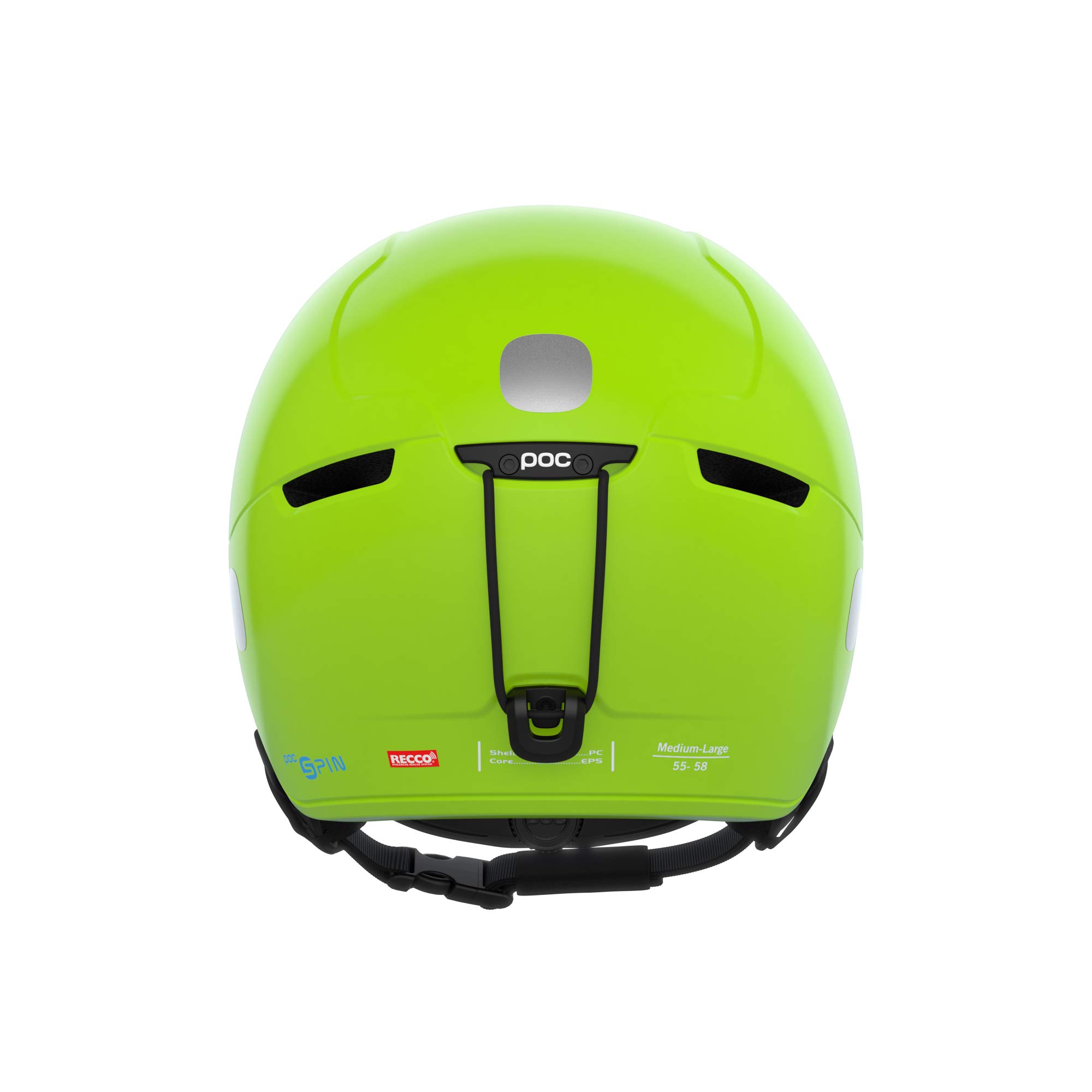 POC POCito Obex SPIN Casco, Amarillo Fluorescente y Verde, XX