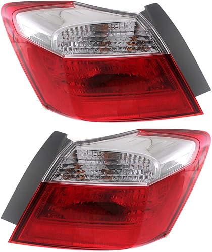 Miniatura 7 de KarParts360 Para Honda Accord 2013 2014 2015 Conjunto de luz trasera exterior del lado del conductor con bombillas para HO2804101  33550-T2A-A01