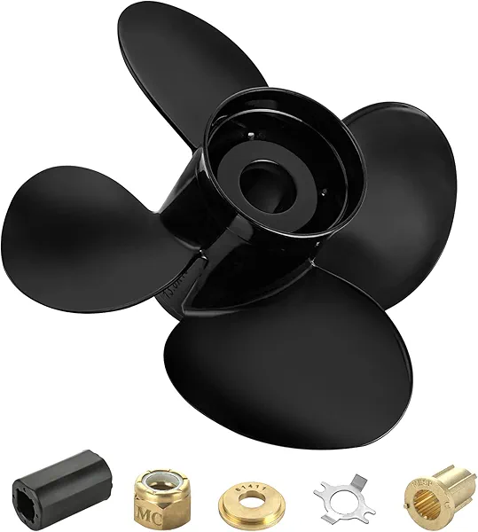 YOUNG PROPS 13 x 17Replace OEM#48-8M8026590 Upgrade Aluminum Boat Propeller for Mercury Engines 40 50 60 70 75 80 90 100 115 125 140 150HP 13Dia x 17Pitch Hub Kits Included 15Spline Tooth RH