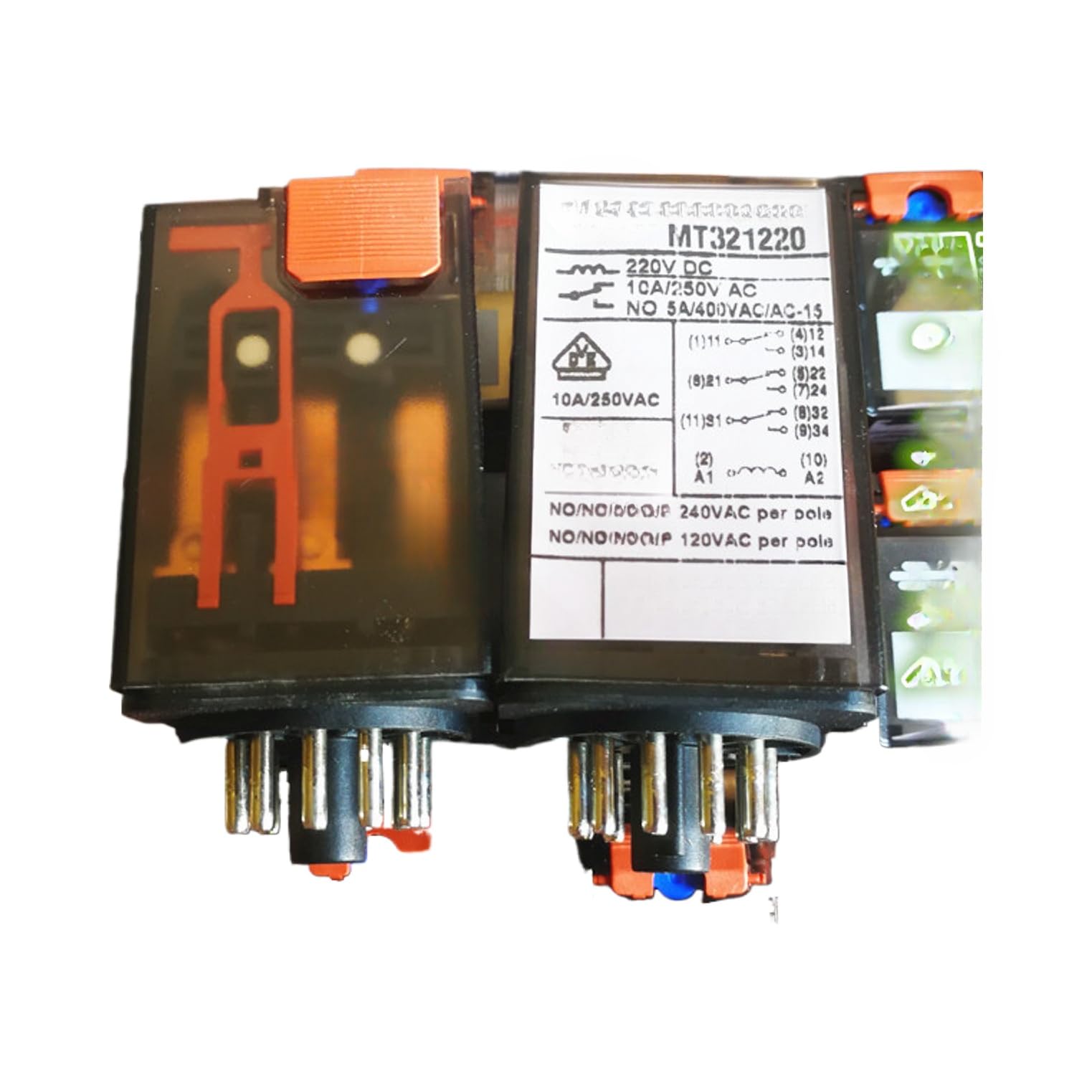 MT321220 10A 220VDC tres abiertos y cerrados 11 pines
