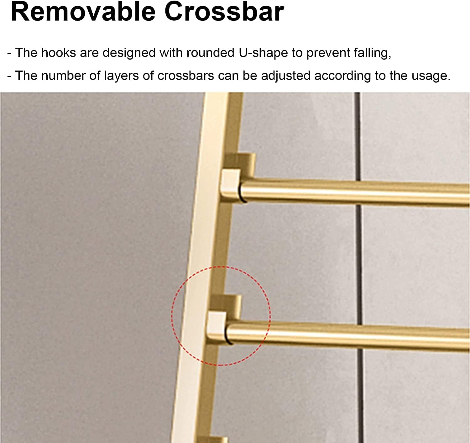 Katzowen Scarf Organizer Stand Ribbon Holder Organizer Gold Scarf Stand/Pants Hanger, Freestanding Flower Wrapping Paper Holder, Tie Scarves Rack, Clothing Store Flower Shop use (Size : 70x40x155cm)