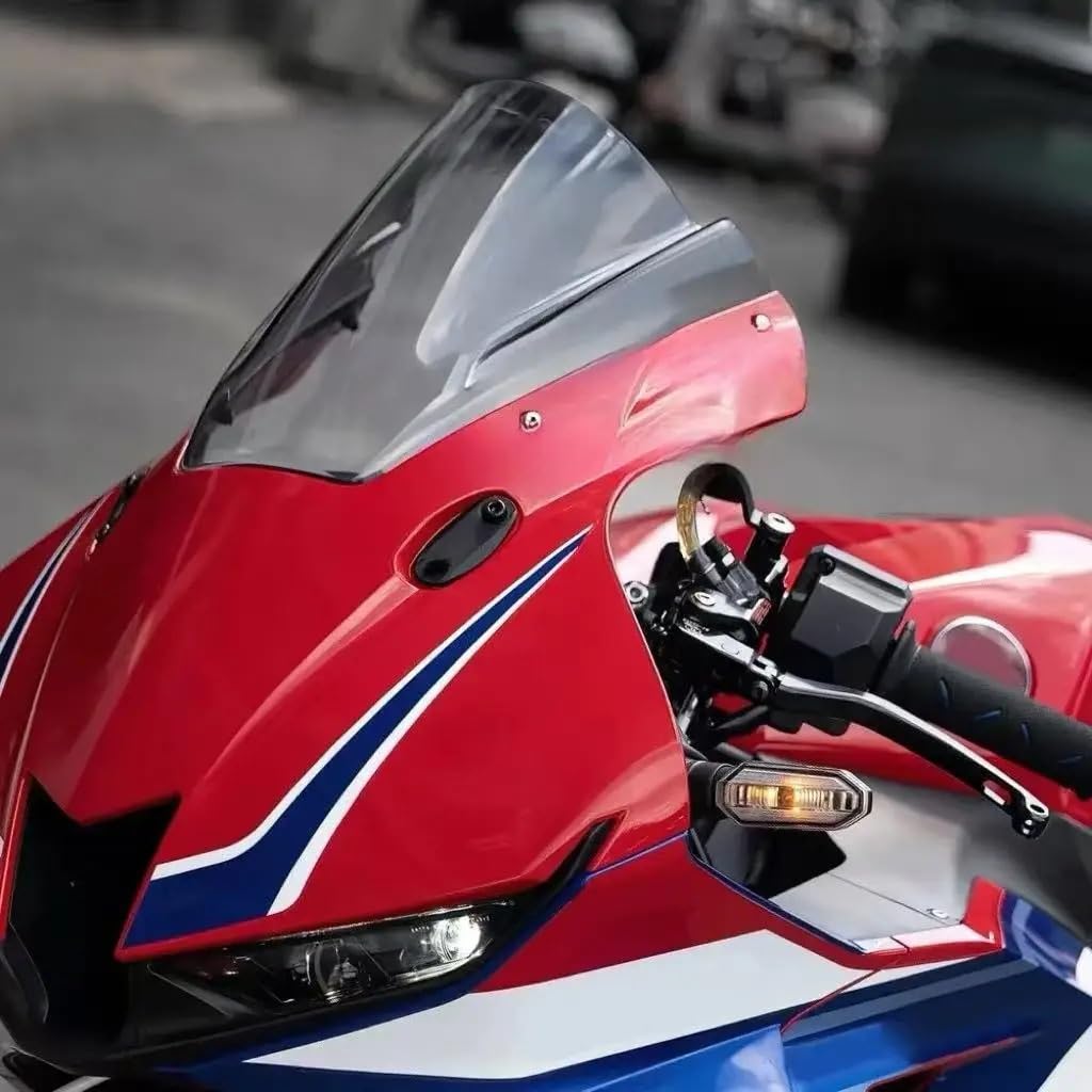Szybka szyba motocyklowa Pasuje do Hondy CBR600RR | Motocykl turystyczny Sportowa osłona przedniej szyby Deflektor wiatrowy(Black)